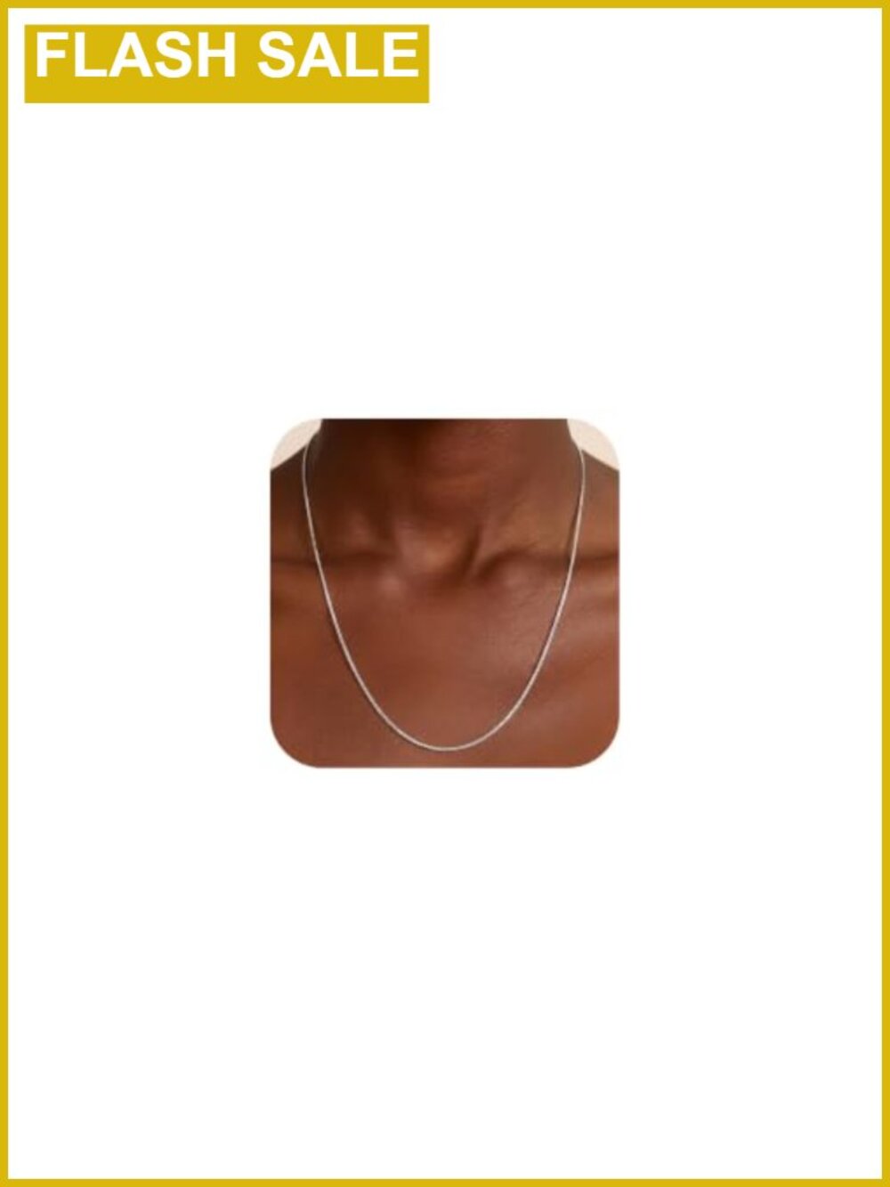 925 Sterling Silver Box Chain Necklace 18K Gold Plated 1.5mm